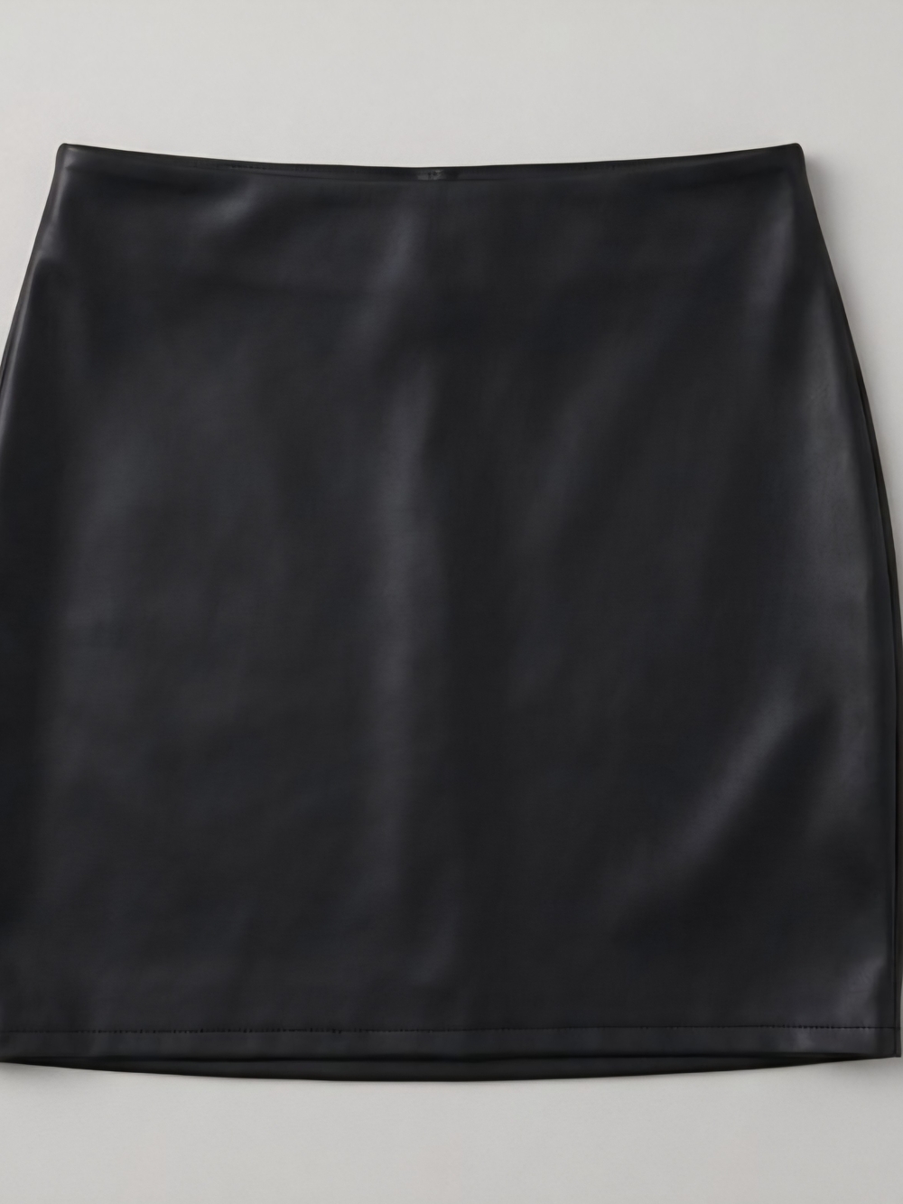 Windsor Black Faux Leather Mini Skirt Size Large